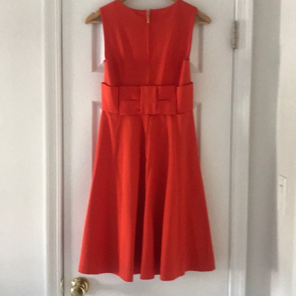 Kate Spade New York orange dress w/bow in back S 4 - Picture 4 of 6